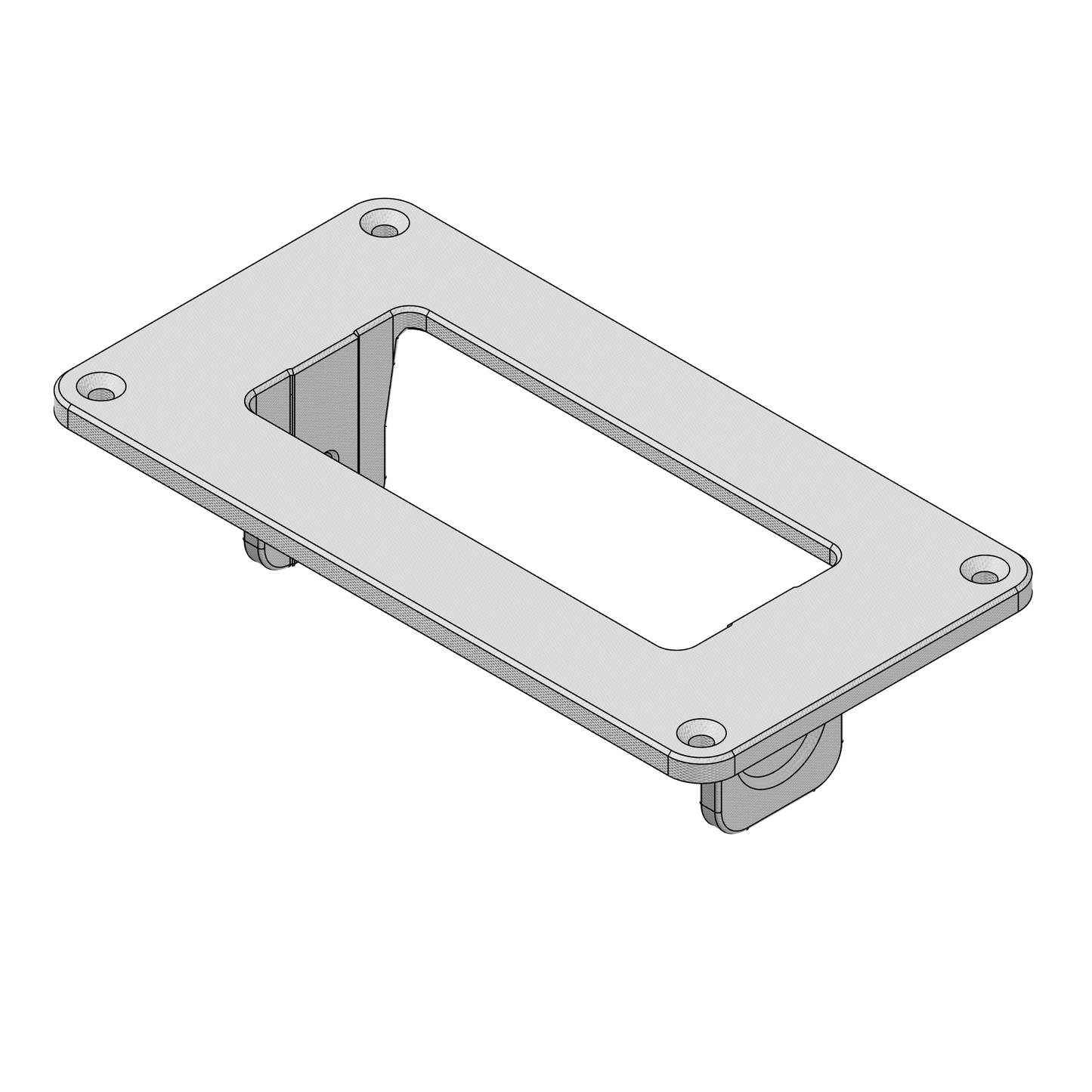 Standard Horizon® GX1410 Marine Radio Flush‑Mount Adapter Plate - CrossTraX Designs