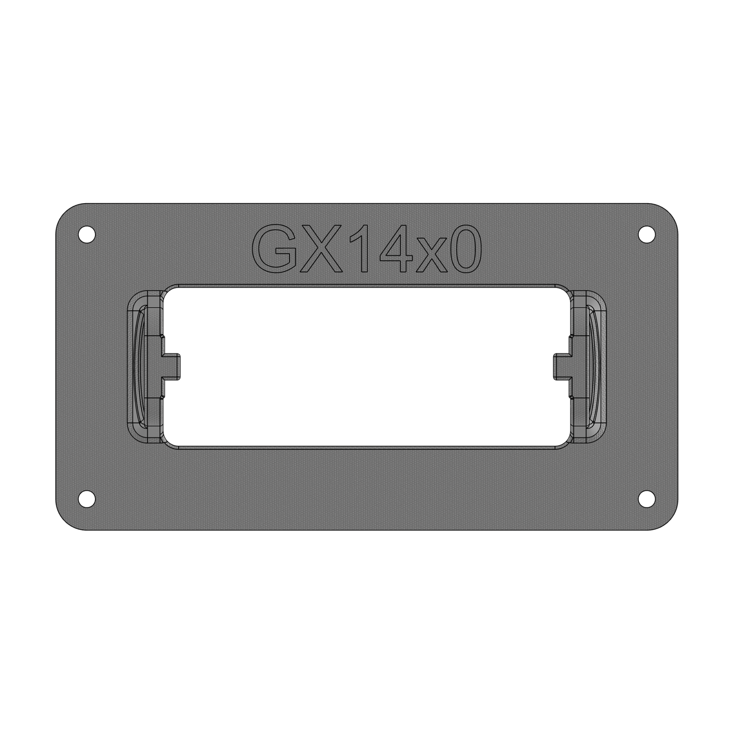 Standard Horizon® GX1410 Marine Radio Flush‑Mount Adapter Plate - CrossTraX Designs