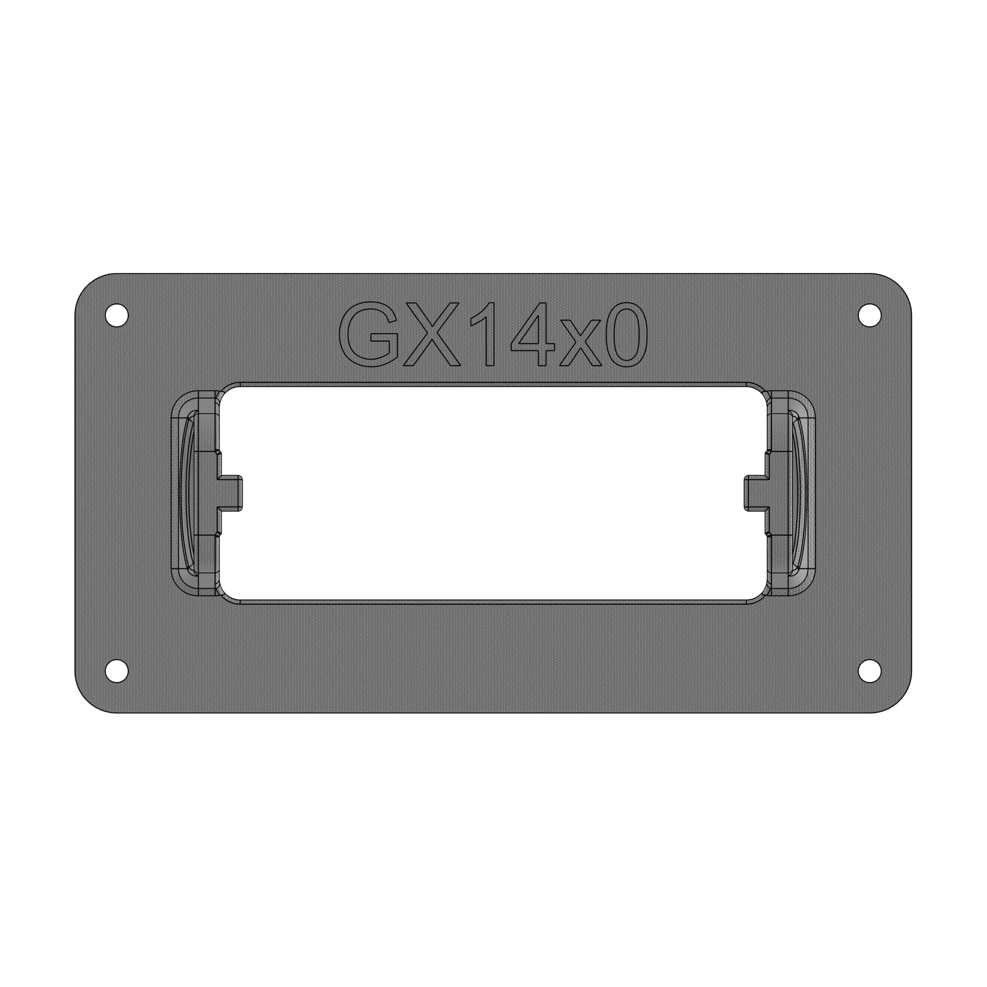 Standard Horizon® GX1410 Marine Radio Flush‑Mount Adapter Plate - CrossTraX Designs