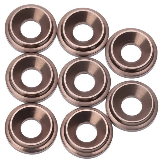 7075 LowPro Countersunk Washers, M3, Gunmetal, 8pcs