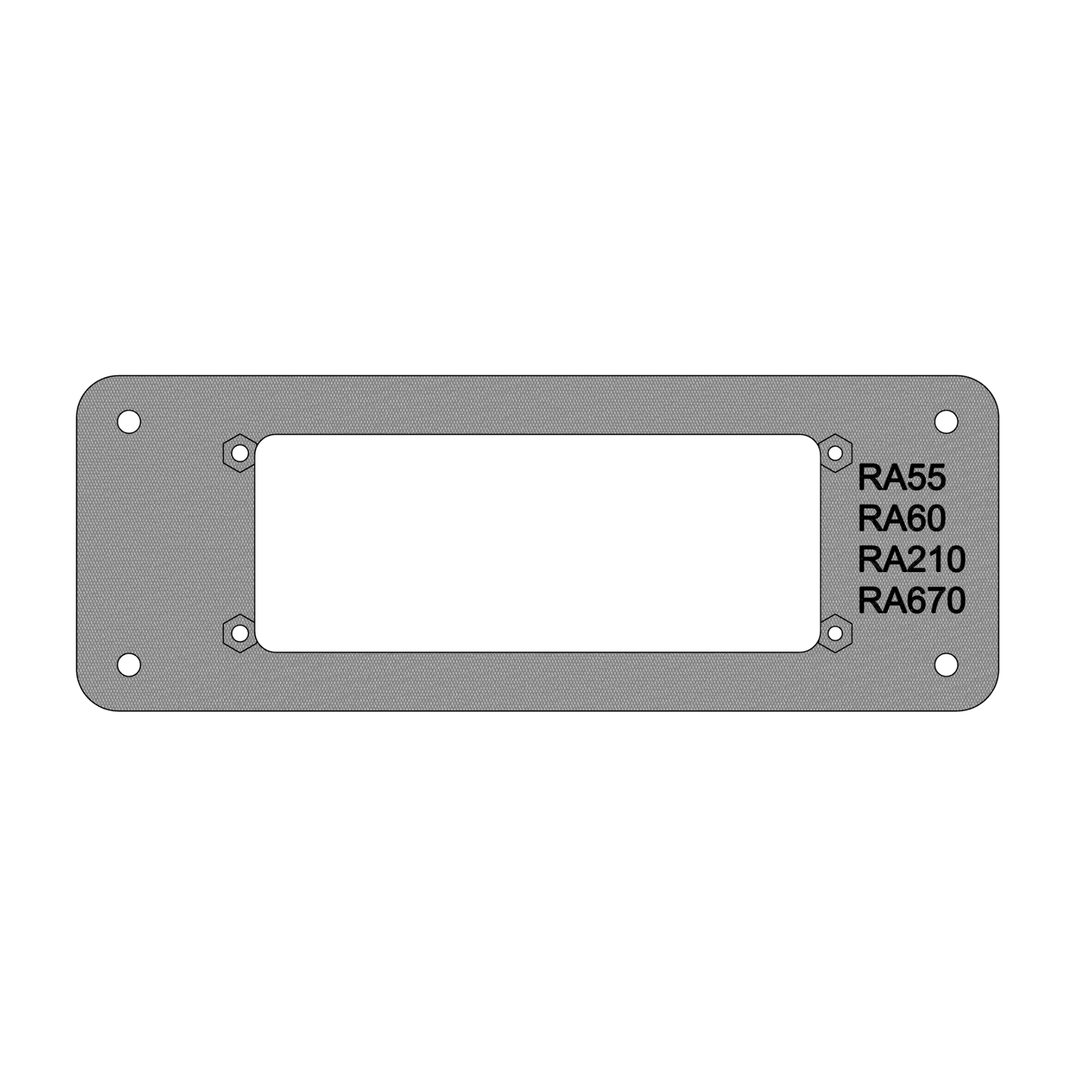 Fusion® RA60/RA210/RA670 Flush‑Mount Adapter Plate - CrossTraX Designs