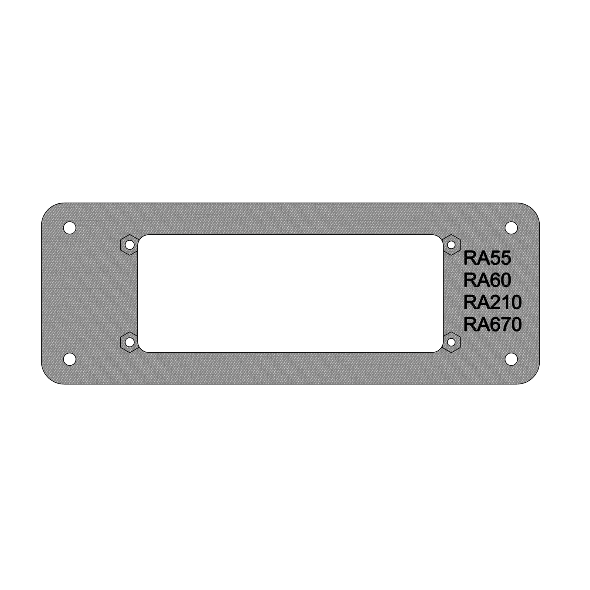 Fusion® RA60/RA210/RA670 Flush‑Mount Adapter Plate - CrossTraX Designs