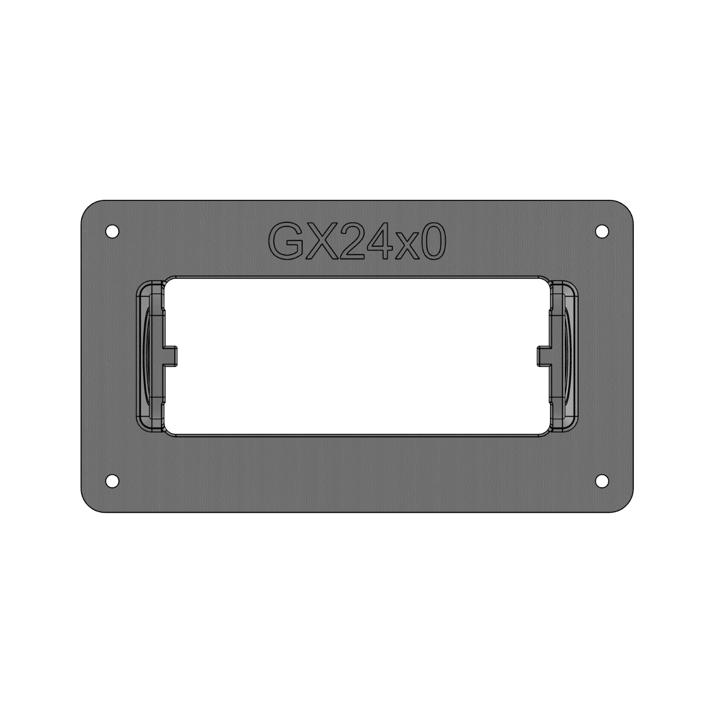 Standard Horizon® GX2410 Marine Radio Flush‑Mount Adapter Plate - CrossTraX Designs