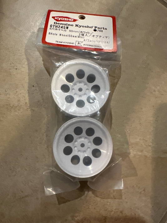 8 Hole Wheel 50mm (White/2pcs/ Optima)