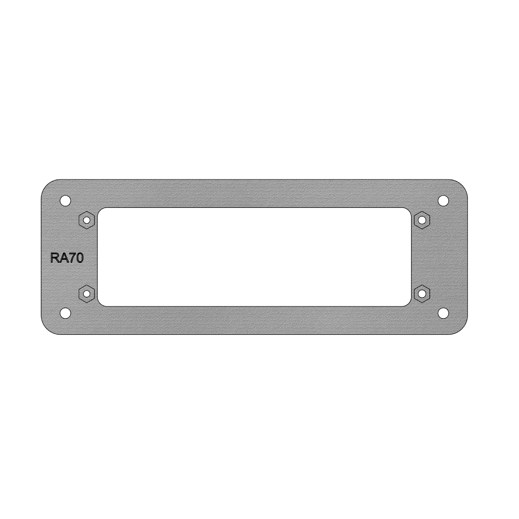 Fusion® MA-RA70 Marine Radio Flush‑Mount Adapter Plate - CrossTraX Designs