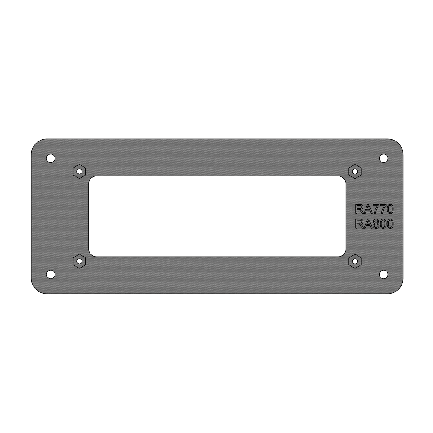Fusion® RA770/RA800 Marine Radio Flush‑Mount Adapter Plate - CrossTraX Designs