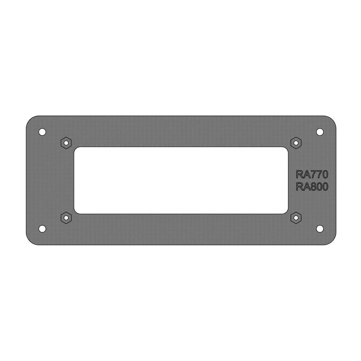 Fusion® RA770/RA800 Marine Radio Flush‑Mount Adapter Plate - CrossTraX Designs