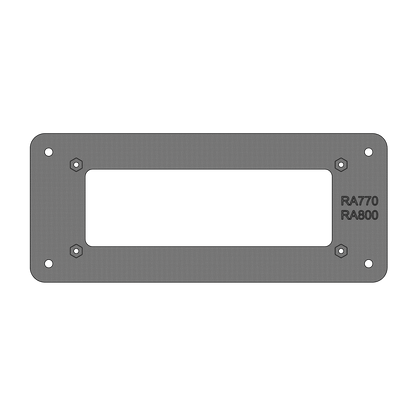 Fusion® RA770/RA800 Marine Radio Flush‑Mount Adapter Plate - CrossTraX Designs