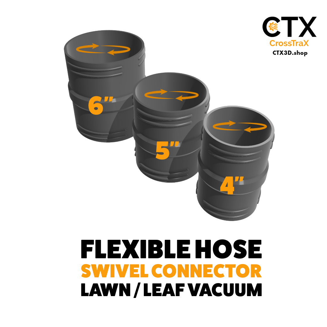 3in Swivel/Rotating - Leaf Vacuum Hose Adapter