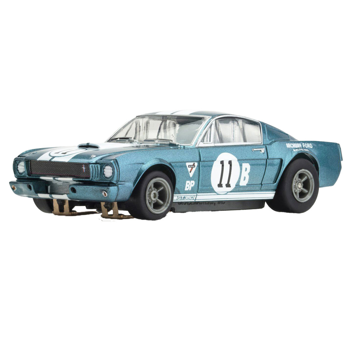 1965 Shelby Mustang GT350R Donohue Blue/White Slot Car