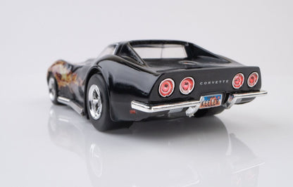 1968 Corvette 427 Black/Flame HO Scale Slot Car