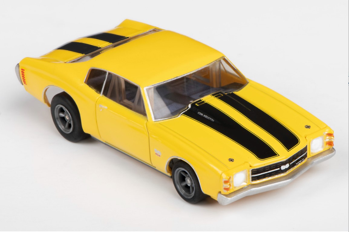 1971 Chevelle 454 - Yellow HO Scale Slot Car