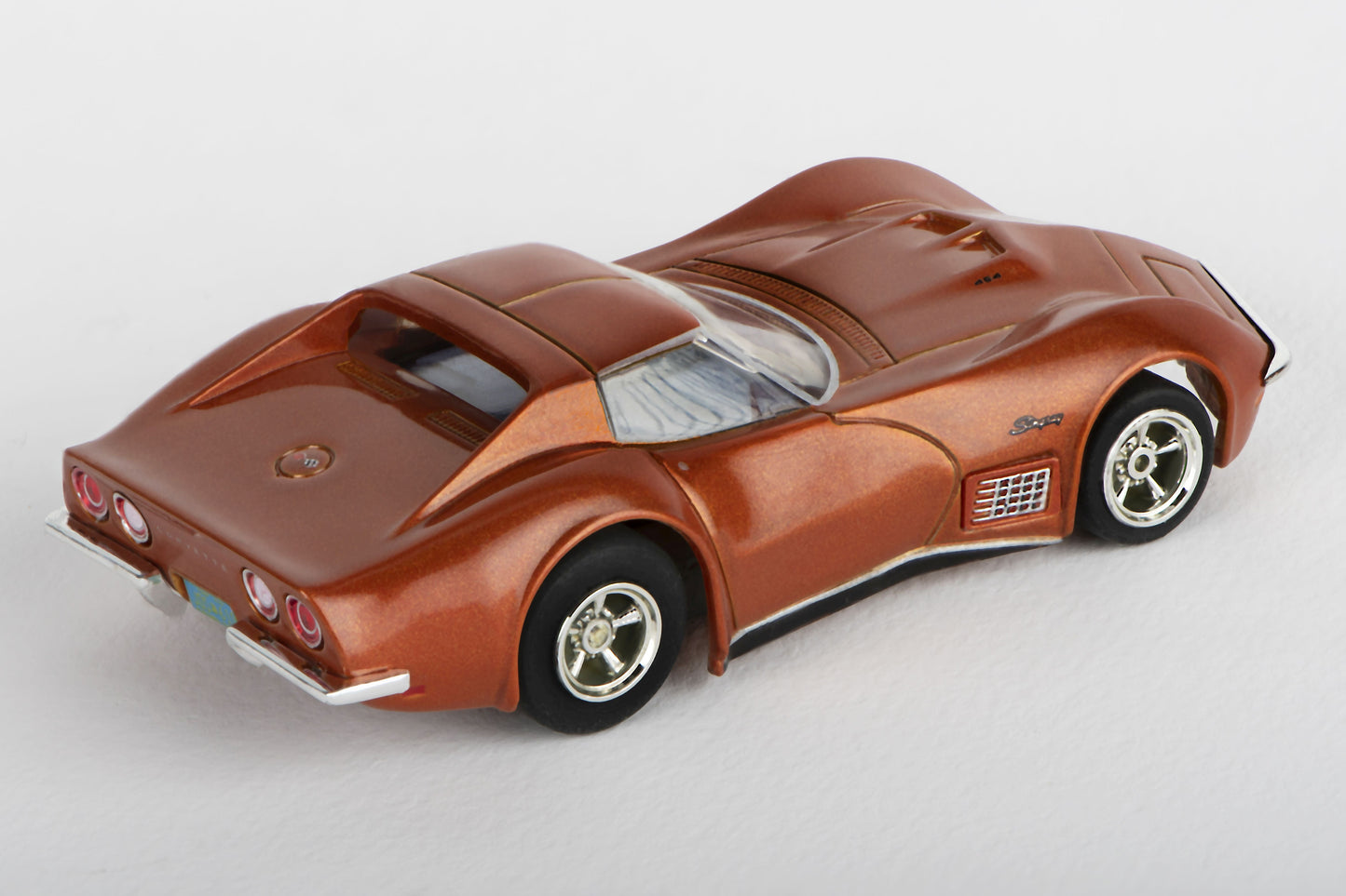 1971 Corvette 454 - Orange Metalic HO Scale Slot Car