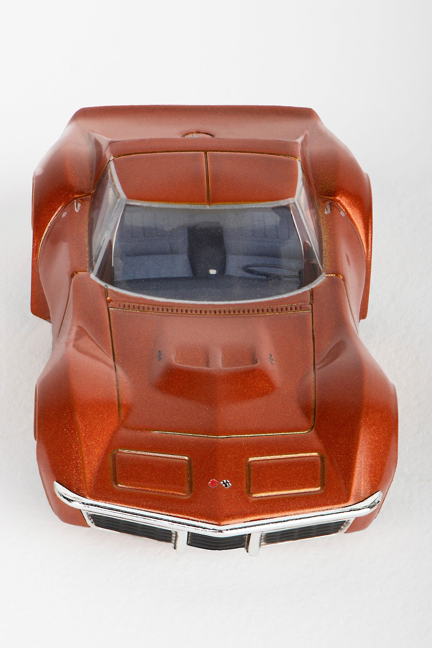 1971 Corvette 454 - Orange Metalic HO Scale Slot Car