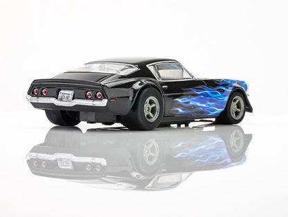 Camaro 1973 Wildfire Black/Blue HO Scale Slot Car