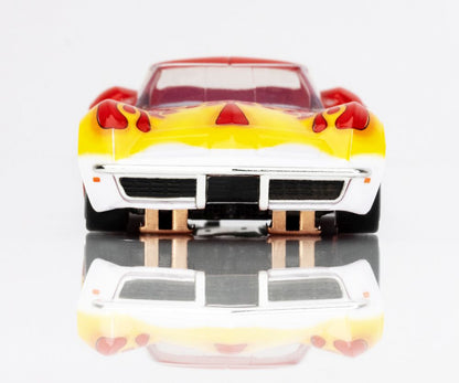 Corvette 1970 Red/Yellow Wildfire HO Scale Slot Car