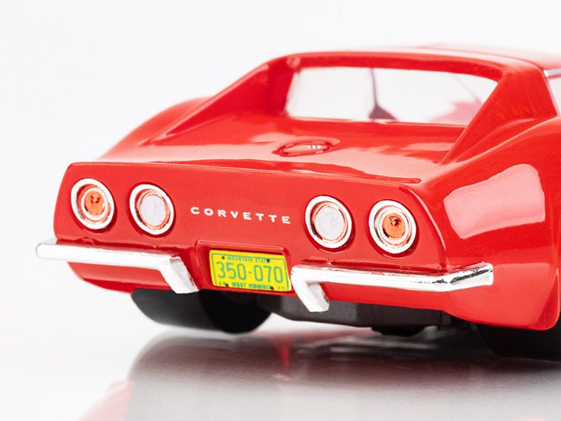 Corvette 1970 Red/Yellow Wildfire HO Scale Slot Car