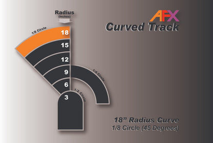 Track, Curve 18"x1/8  (2pcs)