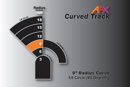 Track, Curve 9"x1/8  (2pcs)