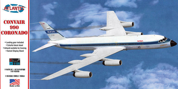 1/135 Convair 990 Jet Airliner Plastic Model Kit