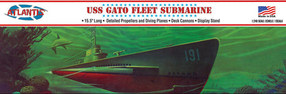 1/240 WWII Gato Class Fleet Submarine Plastic Model Kit