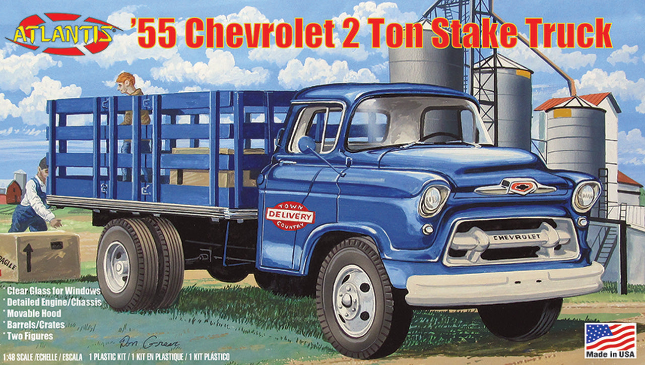 1/48 1955 Chevy Stake Truck Plastic Model Kit