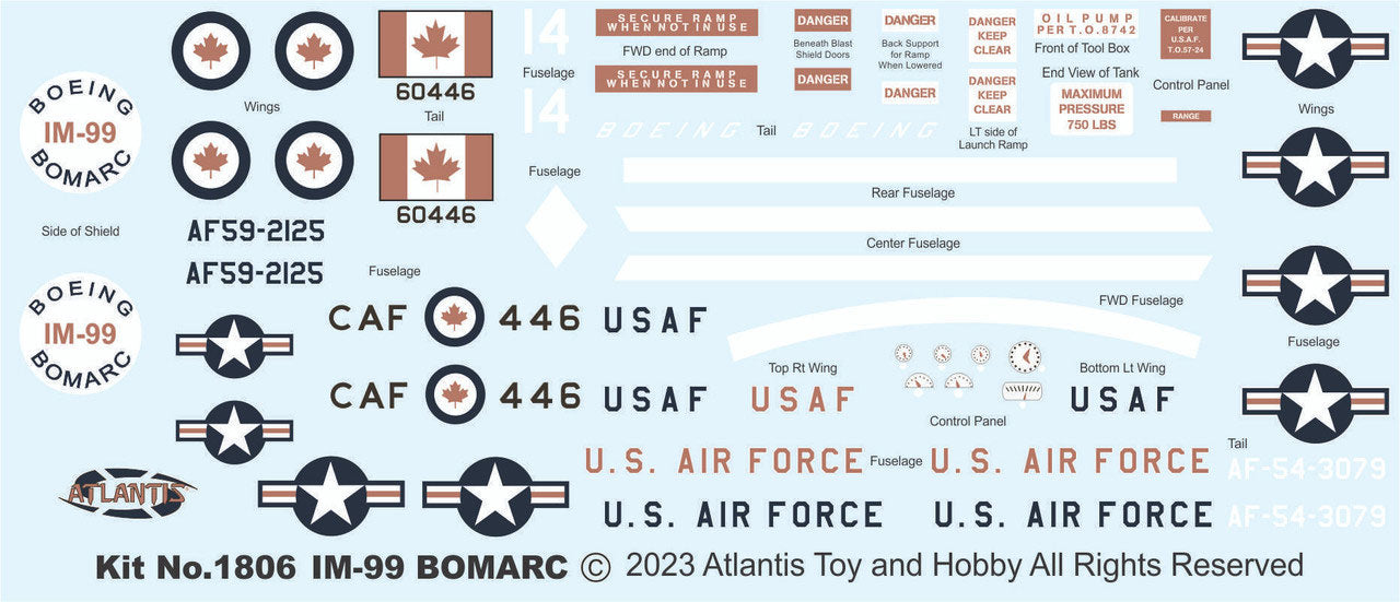 1/56 Scale Boeing Bomarc Missile