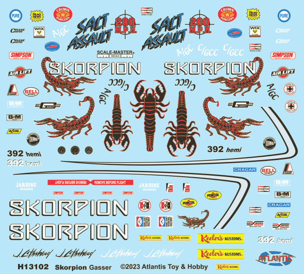 Keelers Kustom's Skorpion Gasser 1/25 Plastic Model Kit