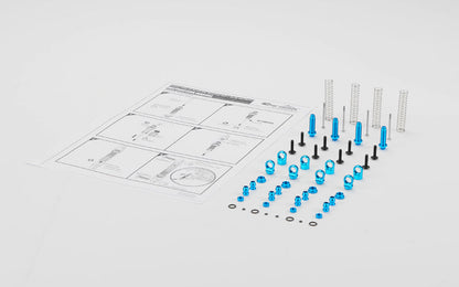 Blue Anodized Alloy Shocks: MSA-1E