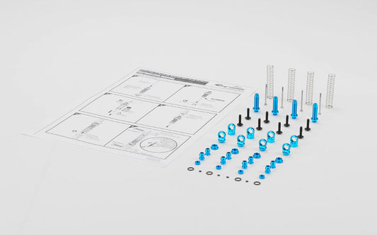 Blue Anodized Alloy Shocks: MSA-1E