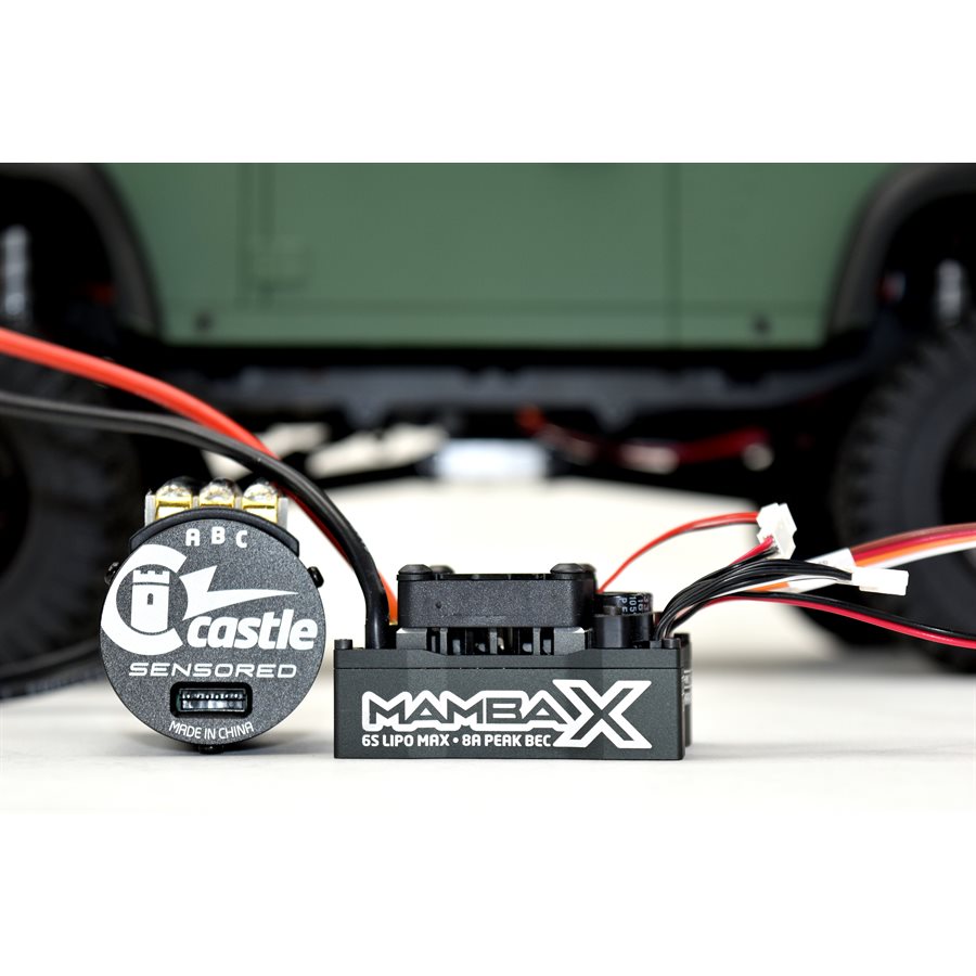 Mamba X & Sensored Motor Combo 25.2V WP ESC & 1406-2200KV