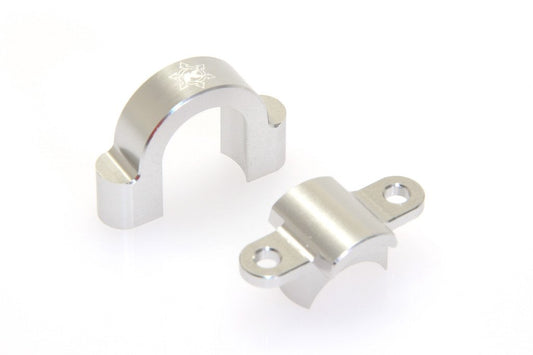 CNC Aluminum Steady Bearing Holder  (Silver Anodized)