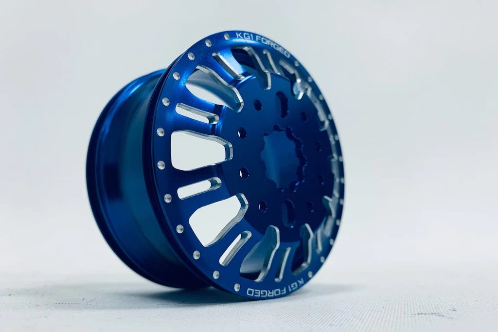 KG1 KD004 Duel Front Dually Wheel (Blue Anodized, 2pcs,