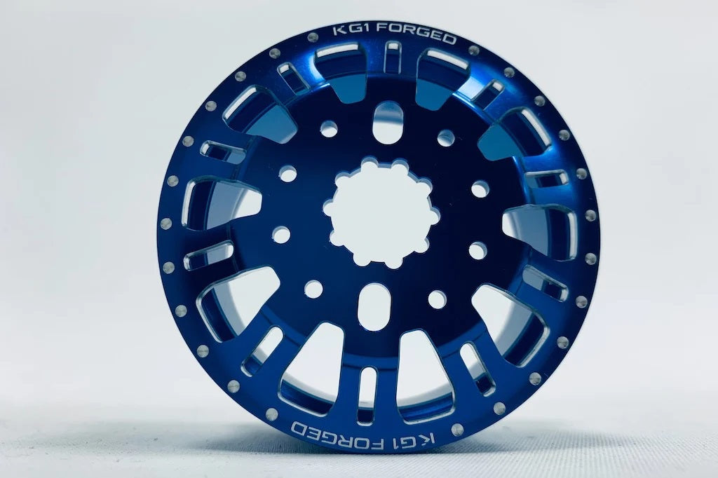 KG1 KD004 Duel Front Dually Wheel (Blue Anodized, 2pcs,