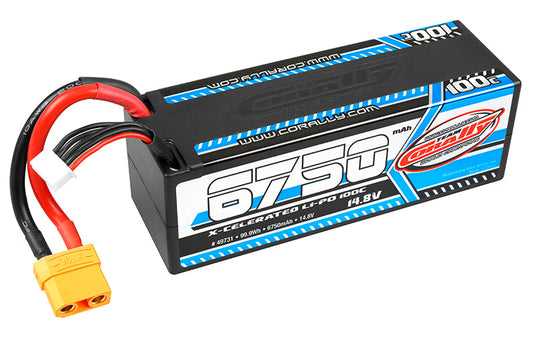 6750mAh 14.8v 4S 100C X-Celerated Hardcase Lipo