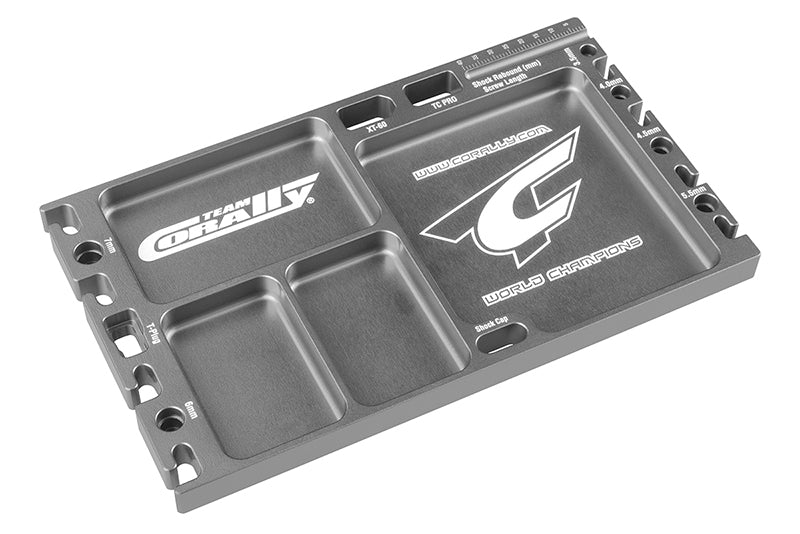 CNC Aluminum Multi-Purpose Ultra Parts Tray; Titanium