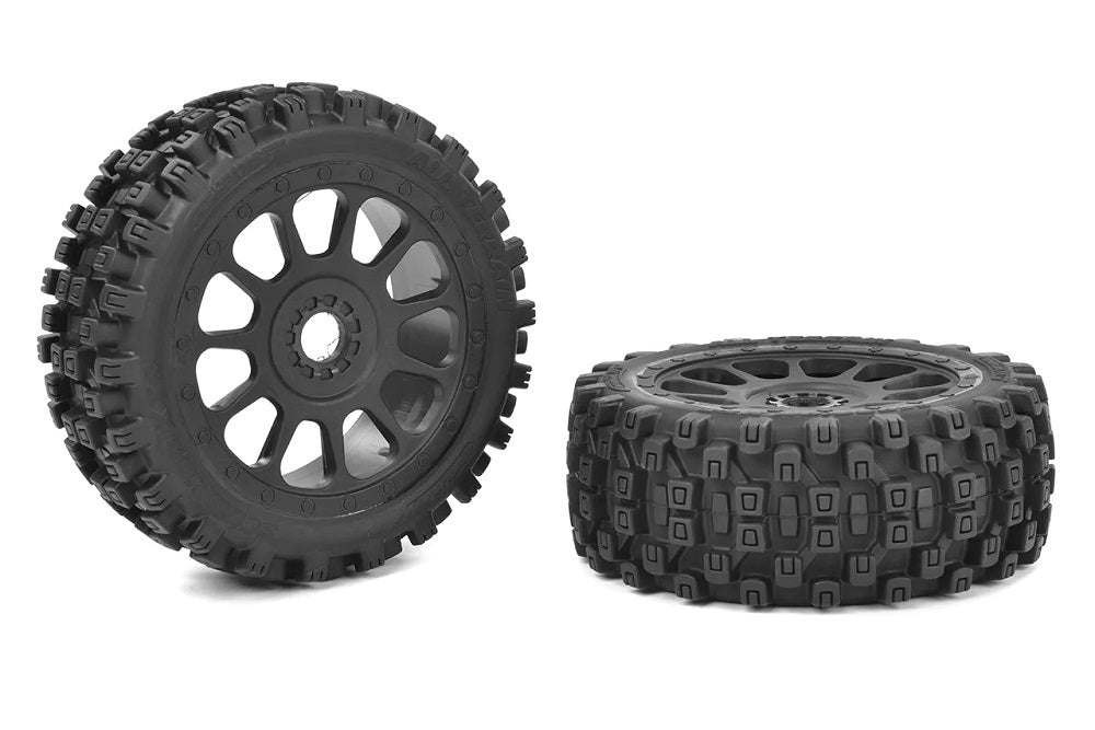 Scorpion XTB, Off-Road 1/8 Buggy Tires, Glued on Black