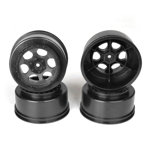 Trinidad SC Wheels-Assoc SC5M- SC10-ProSC/+3mm/Black/4pcs