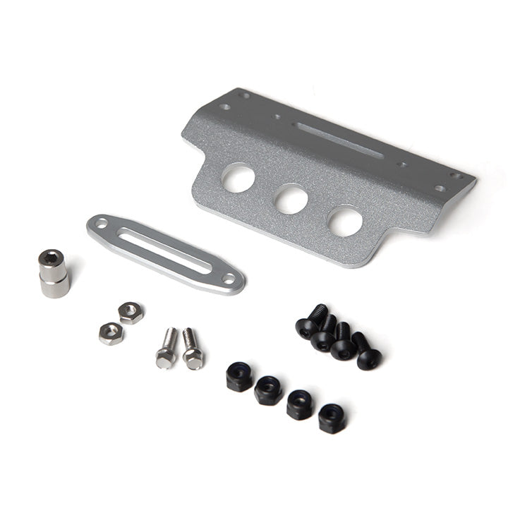 Aluminum Skid Plate, Silver, for 52412 GS01 Tube Bumper