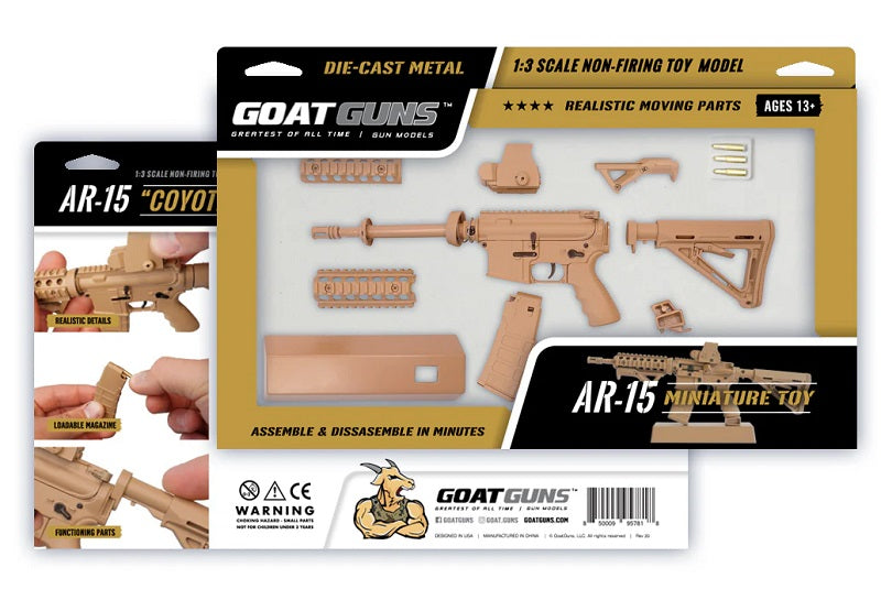 1/3 Scale Die Cast AR15 Model, Coyote