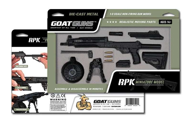 1/3 Scale Die Cast RPK-16 LMG Model, Black