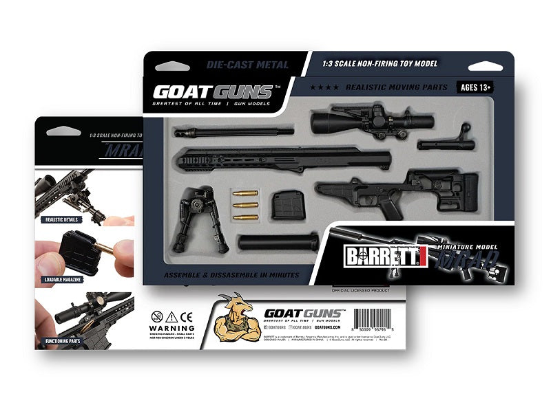 1/4 Scale Die Cast Barrett MRAD MK22 Model, Black