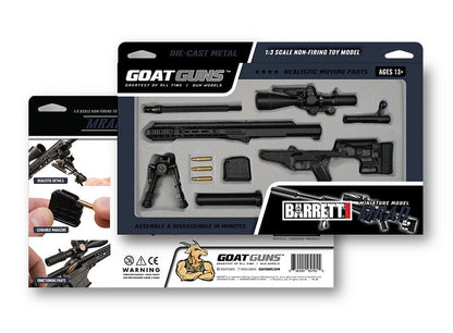 1/4 Scale Die Cast Barrett MRAD MK22 Model, Black