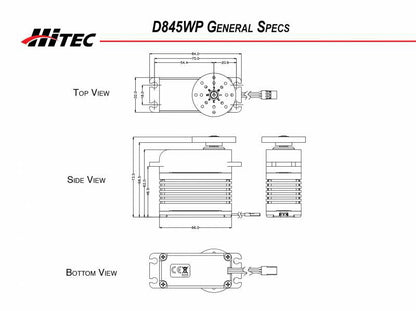 D-845WP 32-Bit, Monster Torque Waterproof, Steel Gear Servo