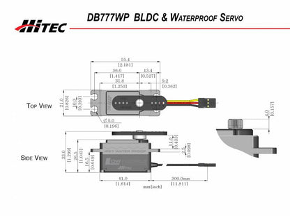 DB777WP 32-Bit MCU, Low Profile Waterproof Servo