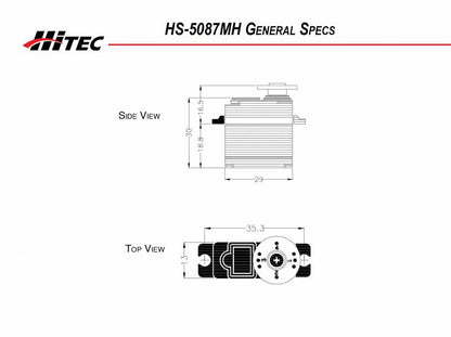 HS-5087MH High Voltage Premium Digital Metal Gear Micro Servo