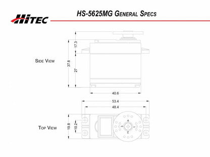 HS-5625MG Digital High Speed Metal Gear Servo .14sec/131oz