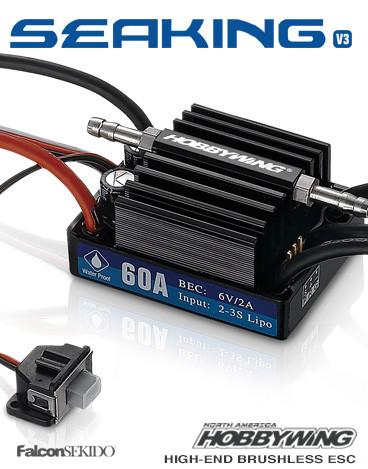 Seaking 60A V3.1 Brushless Waterproof ESC for Marine Use