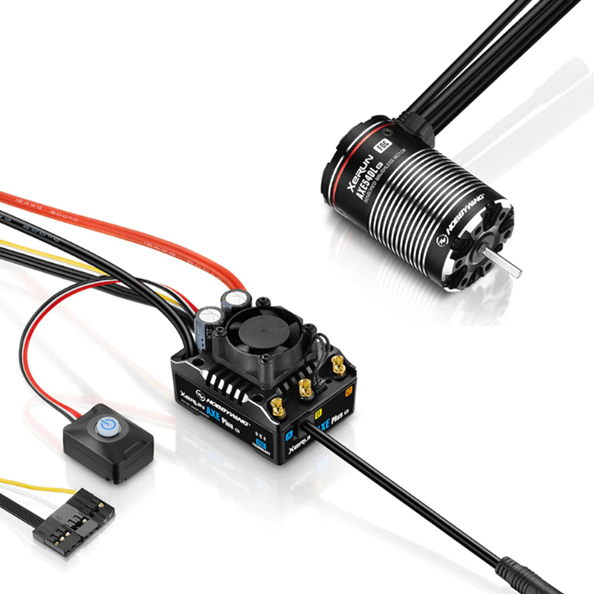 Xerun Axe R3 ESC + 2300Kv 2-4S 540 R2 Motor Combo, Compact