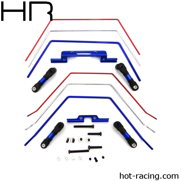 Front & Rear Wide Sway Bar, 2WD Slash